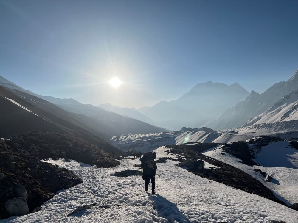 Sun Rise in Larke Pass