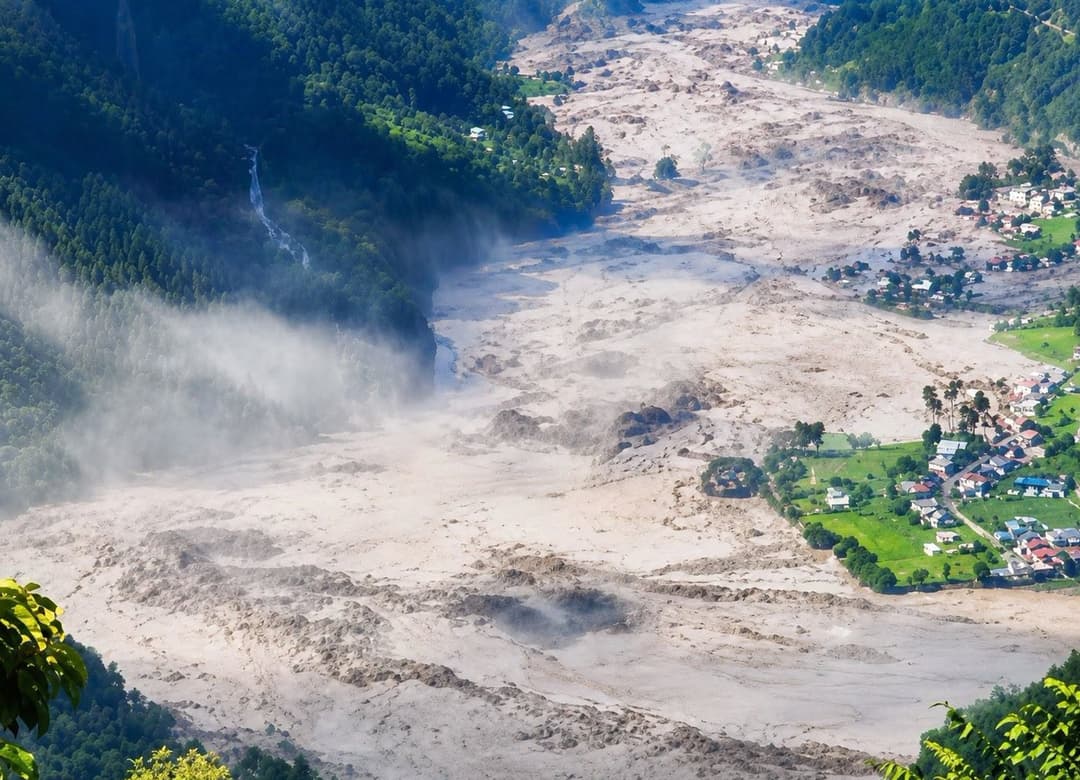Flood in Rasuwa