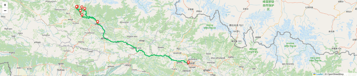 Annapurna Panorama Trek Map