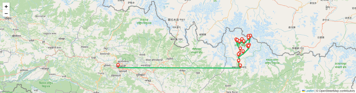 Everest Chola Pass Trek Map