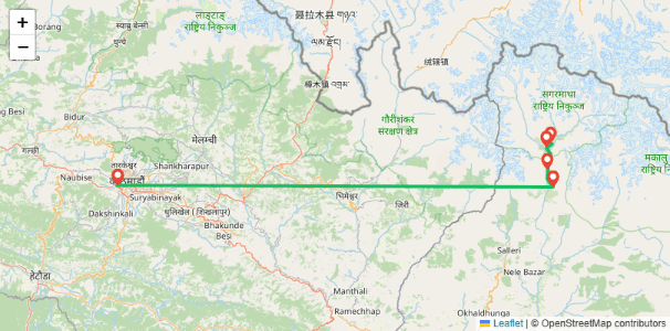 Everest View Trek Map