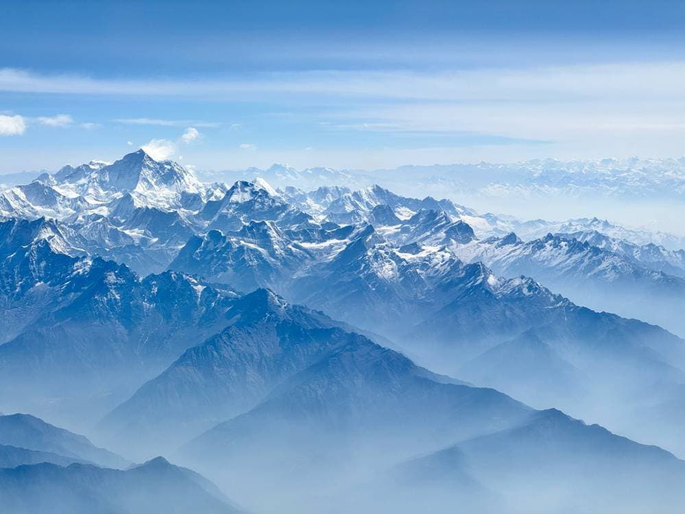 Himalayas Range Aerial View