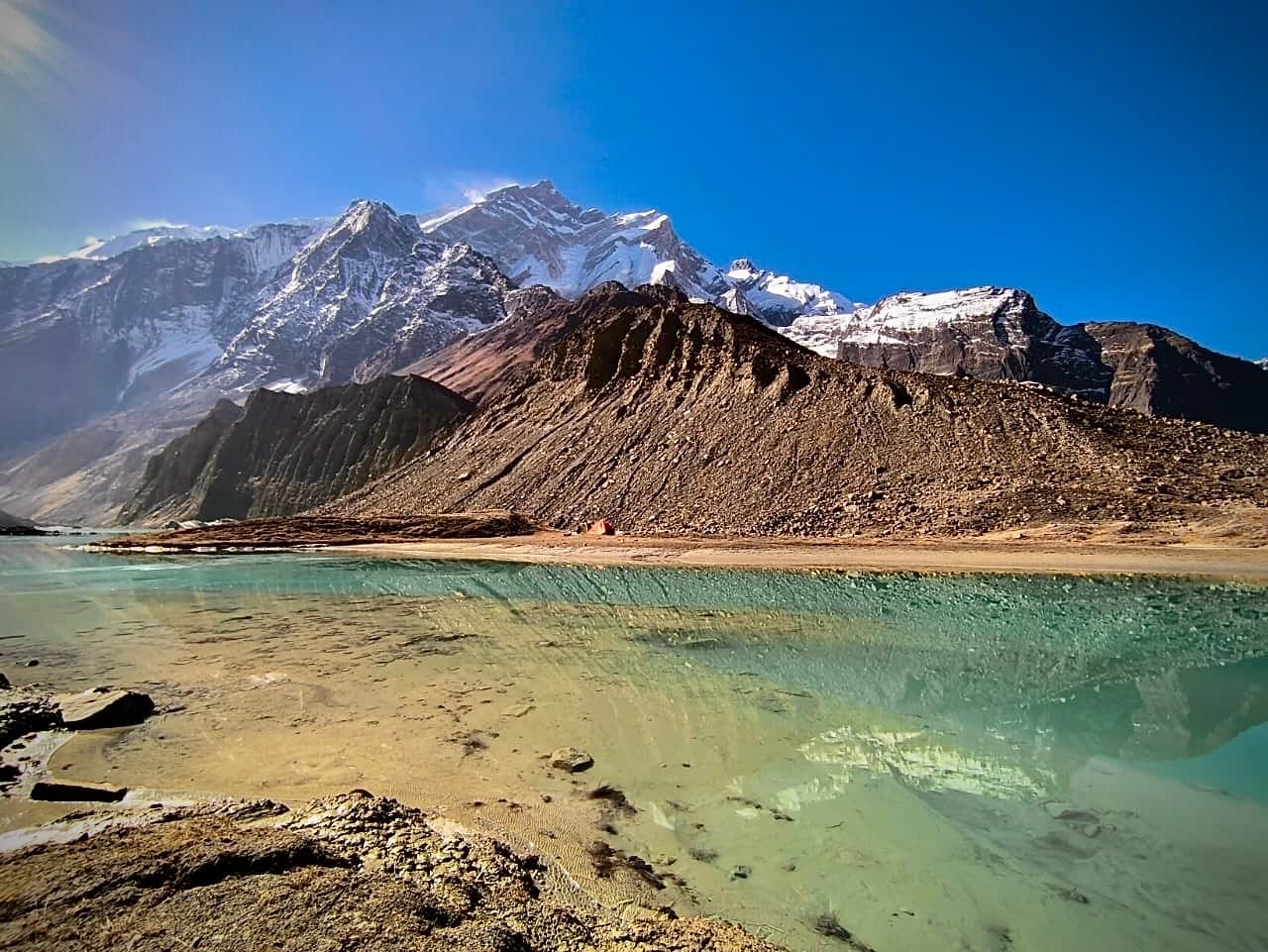 Beautiful Panchakunda Lake at North ABC