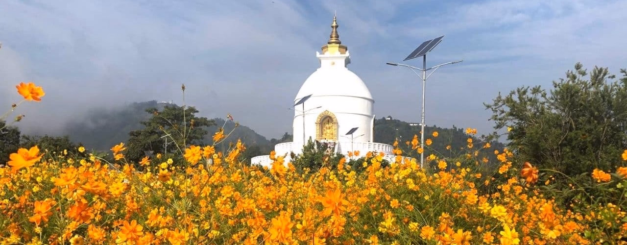 Shanti Stupa in Pokhara