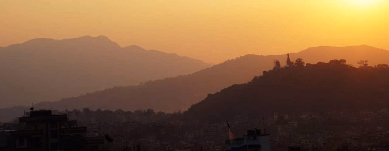 Sunrise as seen from Nagarkot.