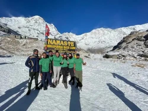 Visuals from Mardi Himal viewpoint