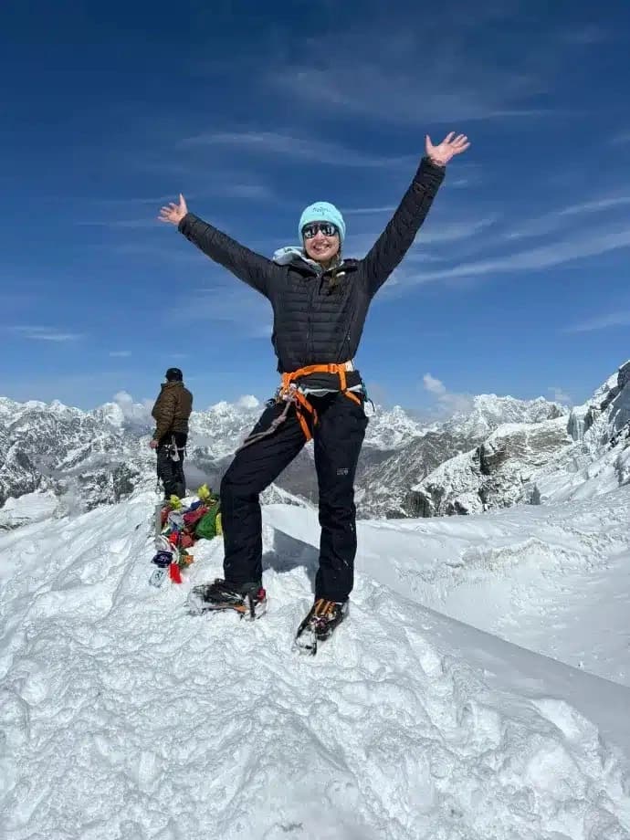 At the Lobuche East Peak Summit