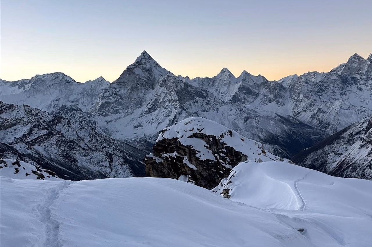 Beautiful view from Lobuche Peak