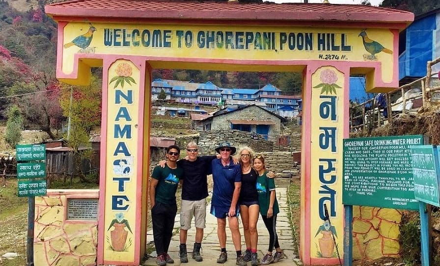 Entrance of Ghorepani Village