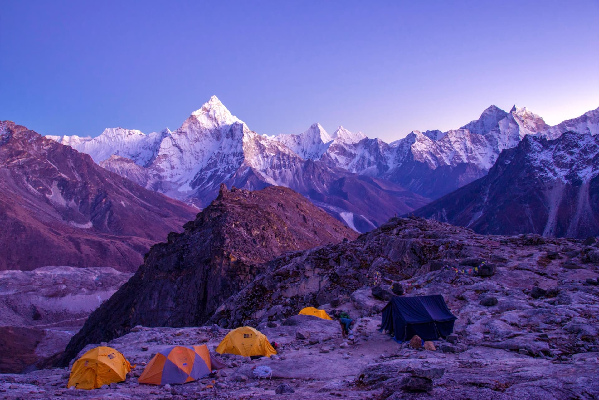 Trek to Lobuche High Camp (5,400 m/17,716 ft) Duration: 5–6 hours