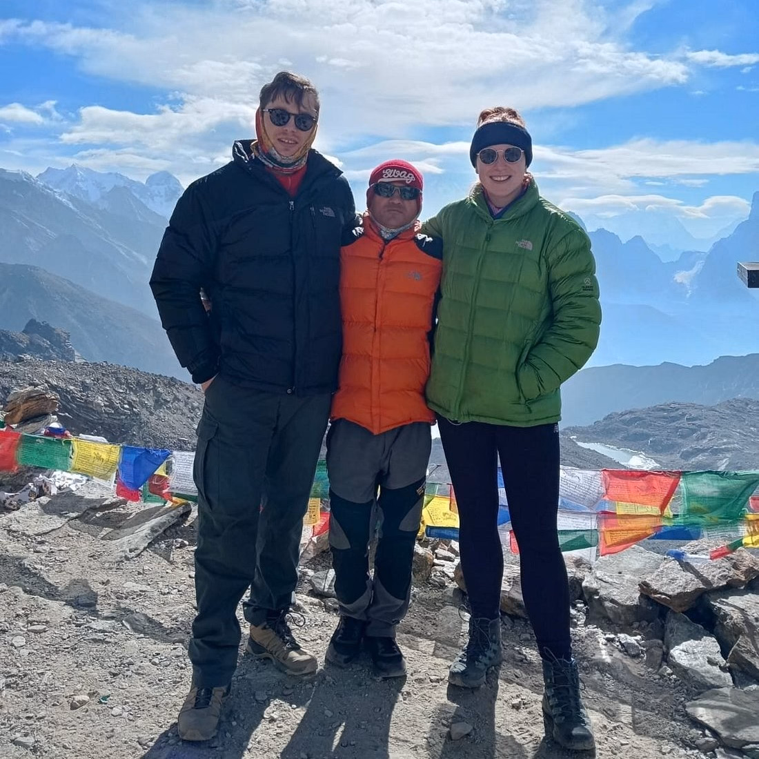Katie M with her husbank and Heaven Himalaya Guide