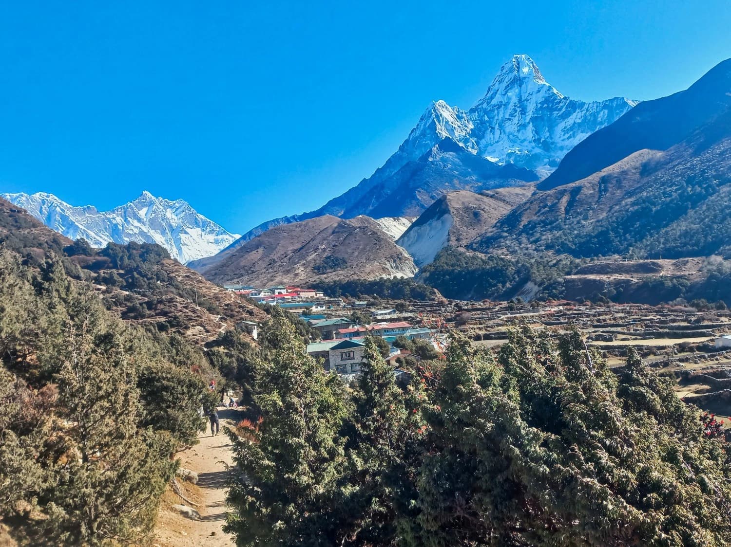 View of Ama Dablam from Dingboche