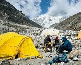Trek to Island Peak Base Camp (5,240 m/17,187 ft) Duration: 6 hours