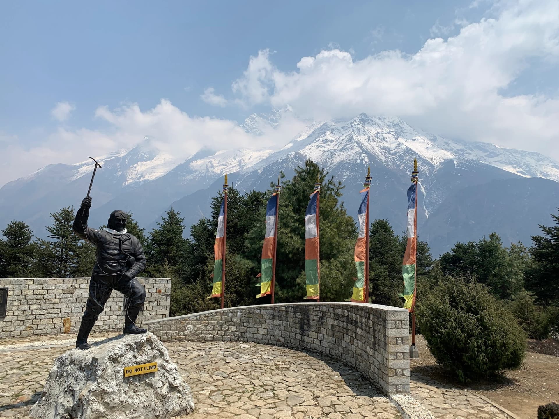 Tenzing Norgay Sherpa Memorial Statue in Namche Bazaar