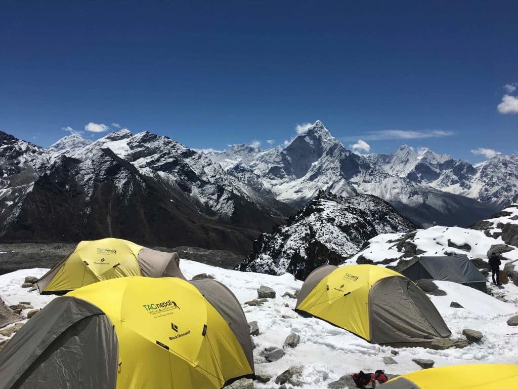 Trek to Lobuche High Camp (5,400 m/17,716 ft) Duration: 5–6 hours