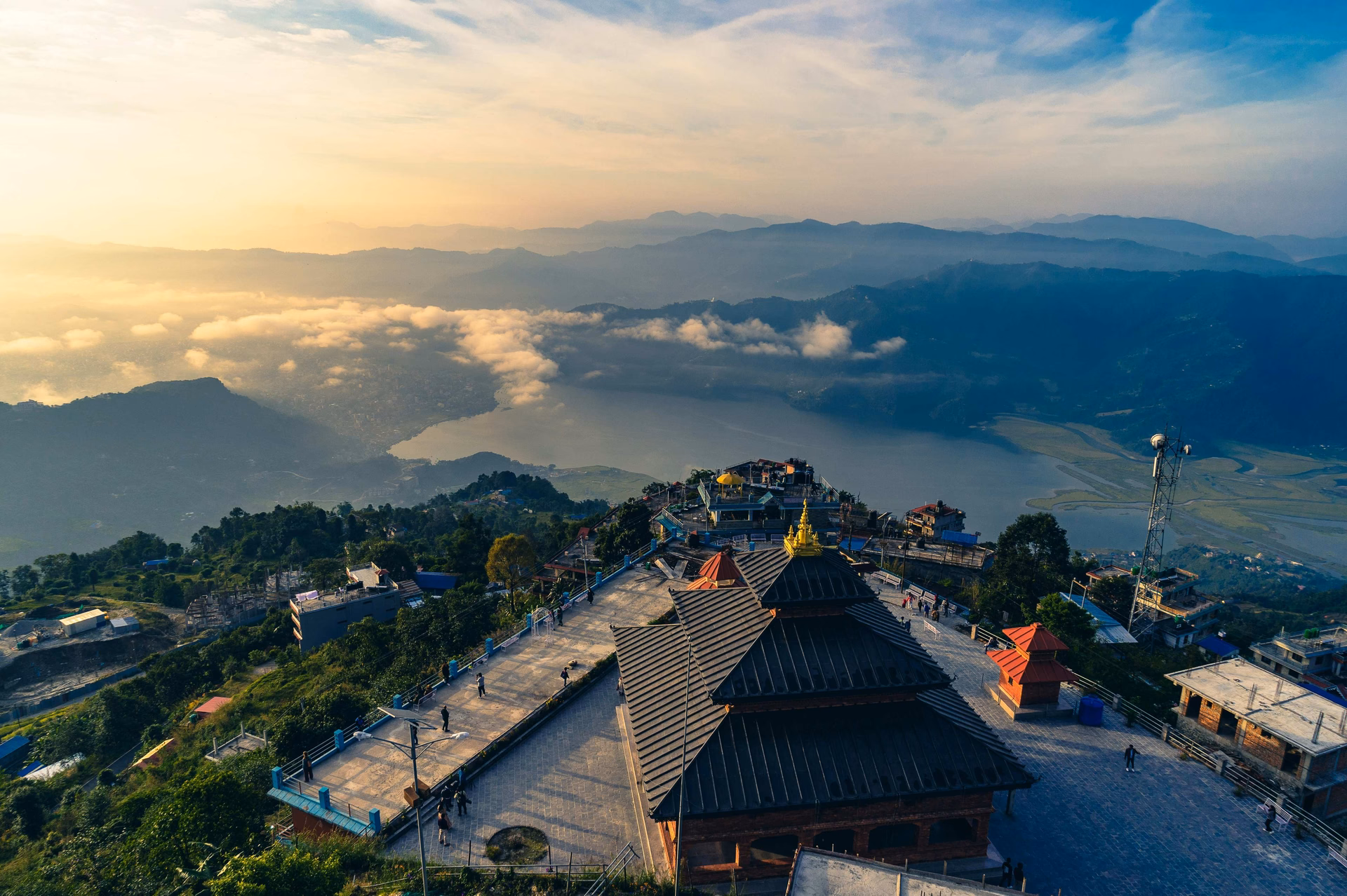 view of pokhara city from Sarangkot