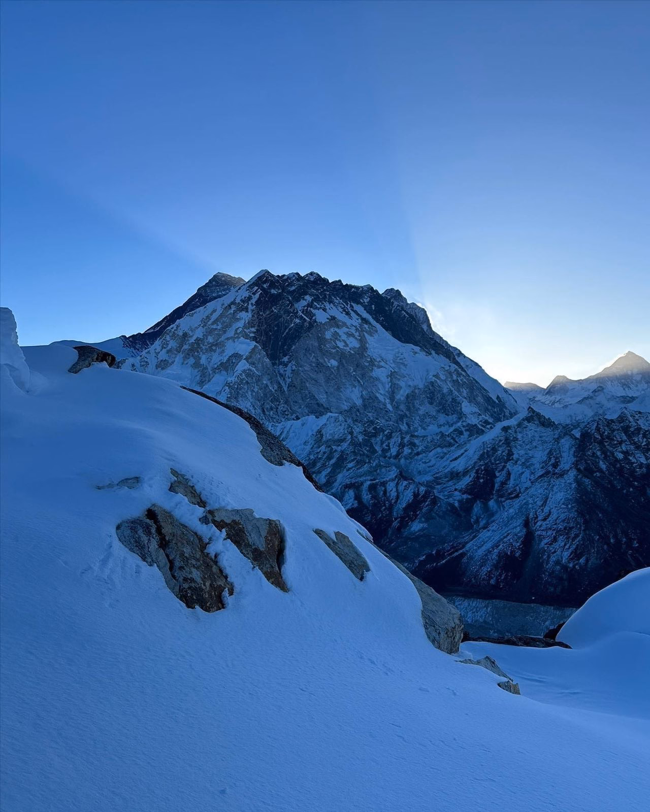 Trek to Chhukung (4700m/15416 ft.) Duration: 2 hours. As well as climbing Chhukung Ri (5540m/18171ft).
