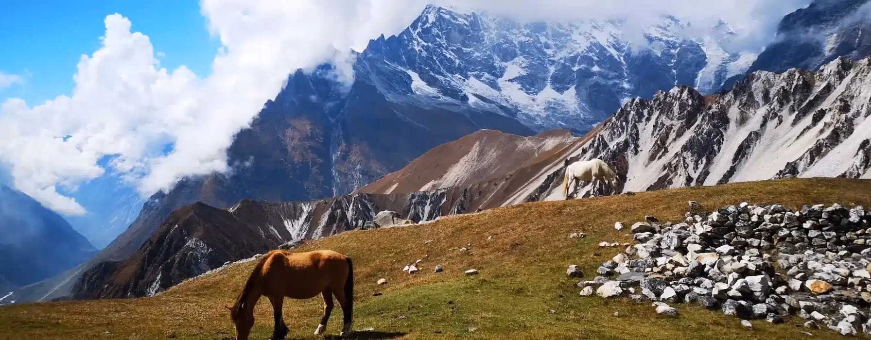 View seen during the Langtang Valley trek
