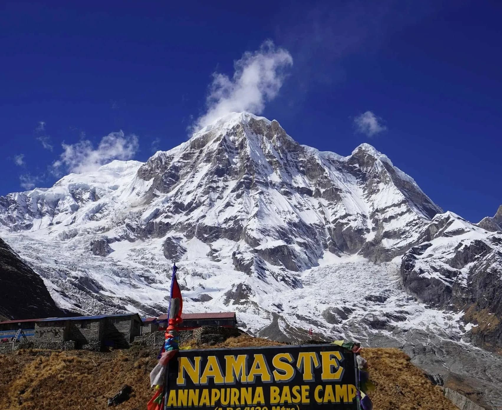 Trek to Annapurna Base Camp (4,130m/13,550ft) via Machhapuchhre Base Camp (MBC) (3,700m/12,139ft), 6 to 7-hour trek