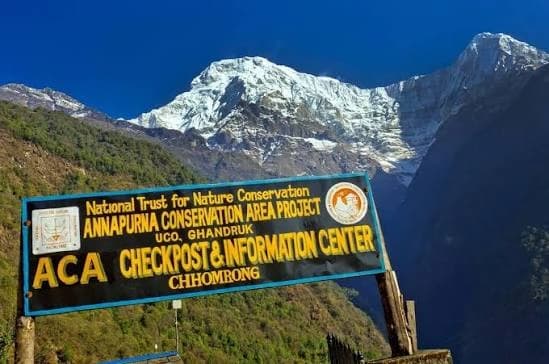 Trek to Chhomrong (2,170m/7,119ft) 5 to 6 hour trek