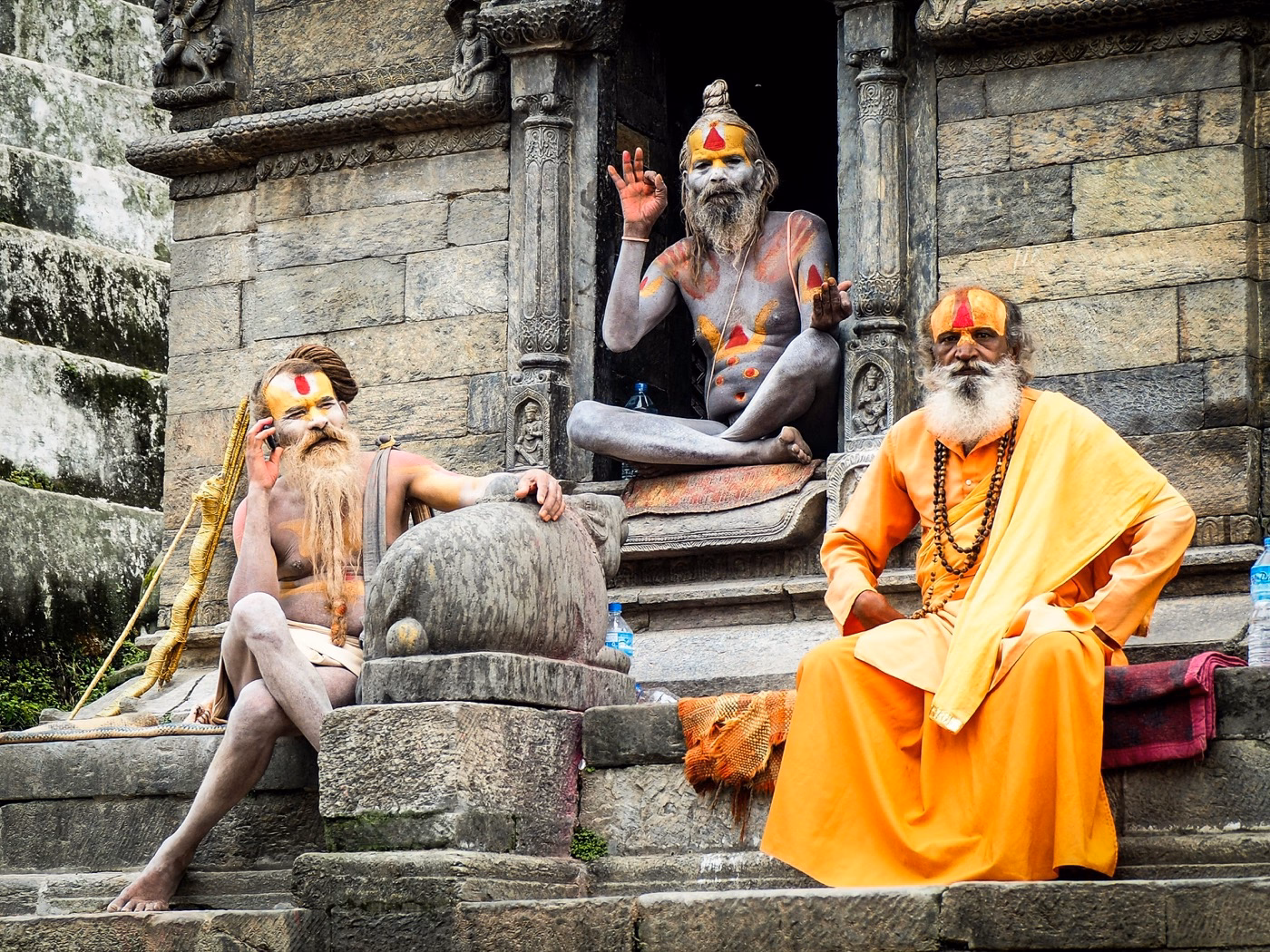 Yogis at Pashupatinath Temple