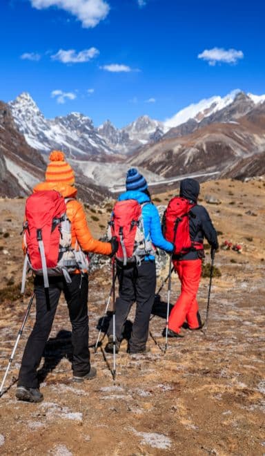 Trekkers in Annapurna