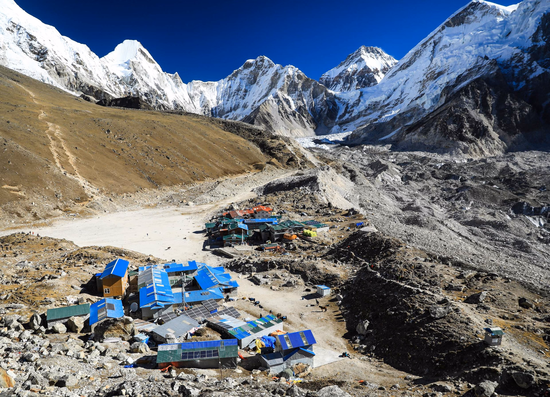 Gorakshep village: Last accomodation in EBC Trek