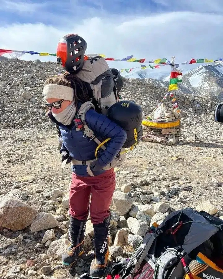 Kristin Harila in Tibet