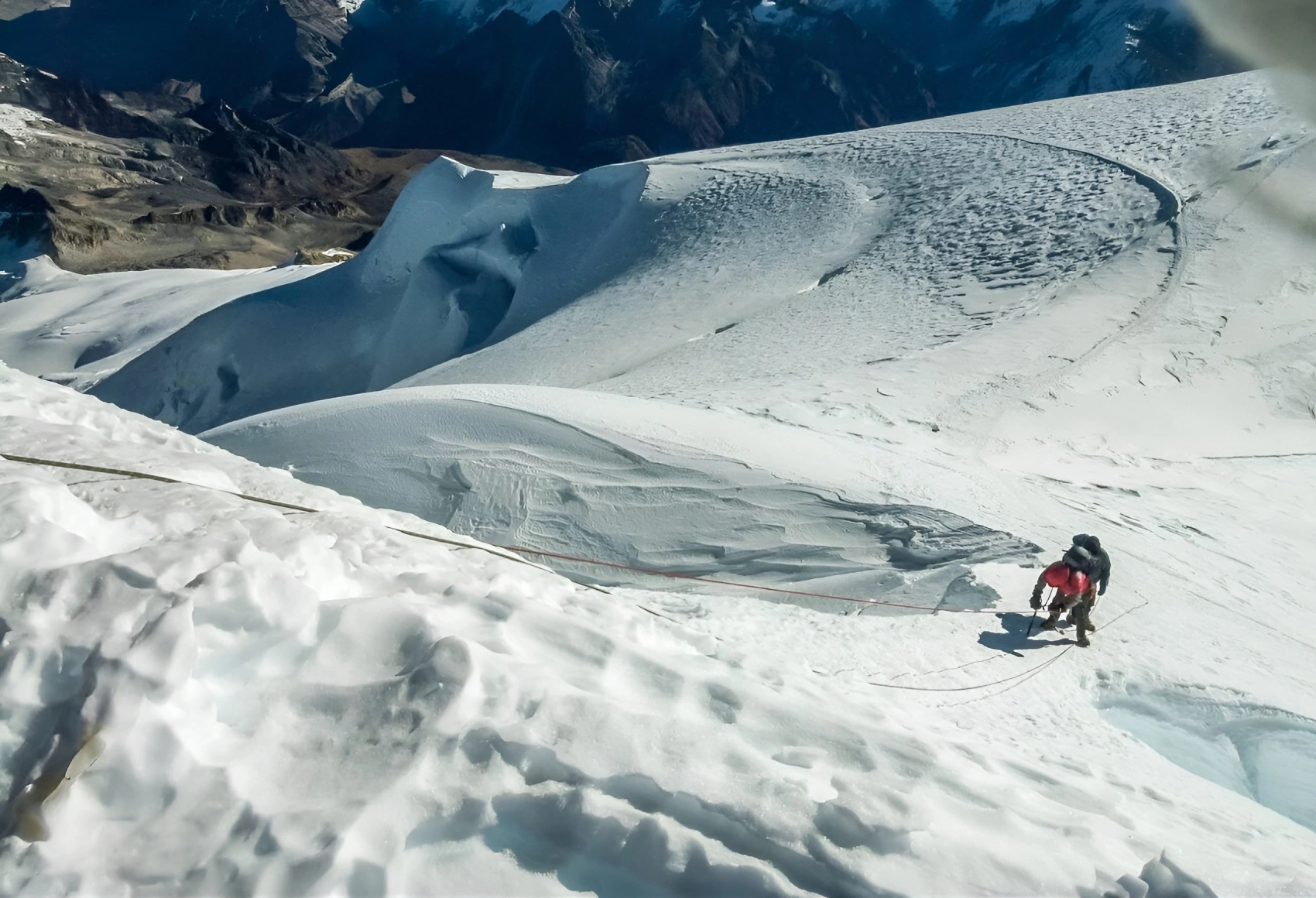 Mera Peak rope climb