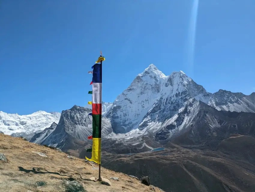 Prayer flag in Everest