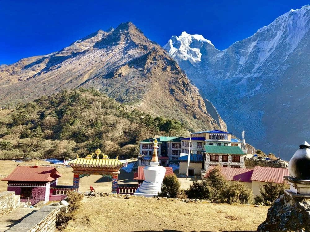 Tengboche Monastery at the base of Mount Amadablam