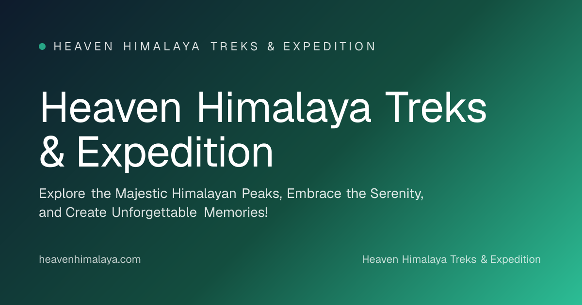 Heaven Himalaya Treks & Expedition website preview