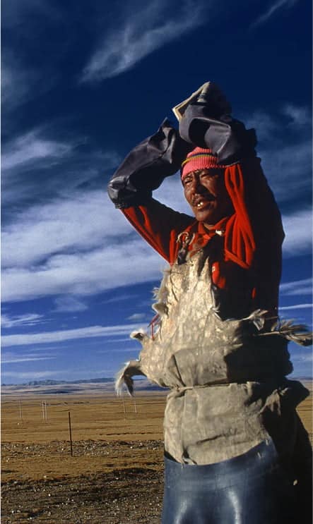 a Tibetan man - Heaven Himalaya trekking