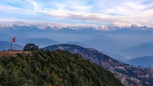 view from nagarkot, hiking around kathmandu