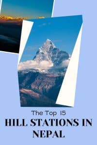 hill stations in Nepal Pinterest pin