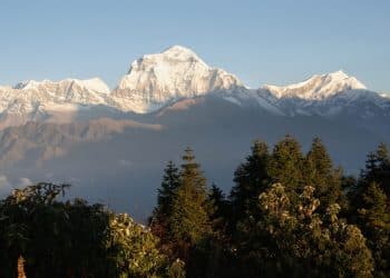 Dhalulagiri range captured from Poonhill viewpoint, one of the most popular hill stations in Nepal