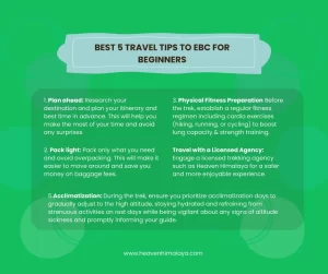 EBC travel tips for beginners