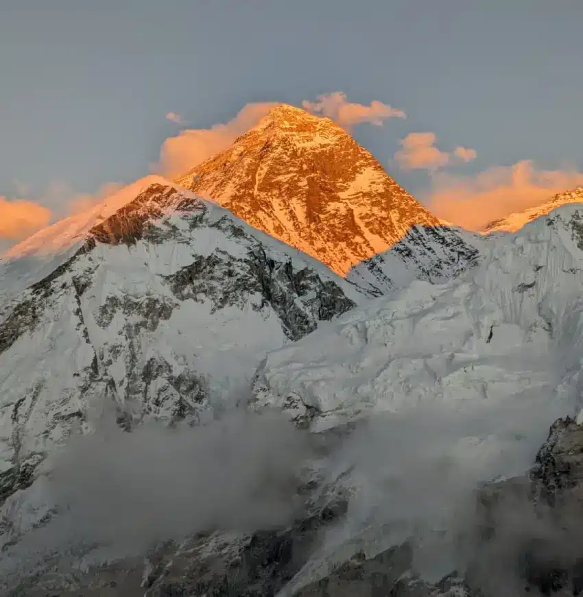 Mount Everest in the dusk