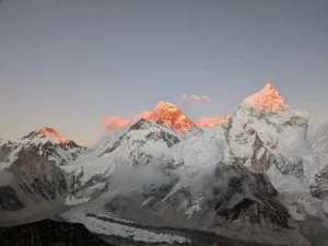View of Mt. Everest from Kala Patthar during winter morning