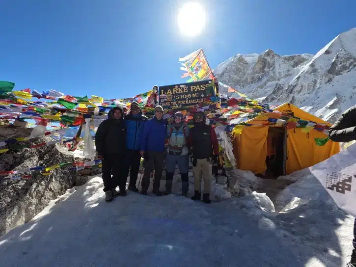 Larkya La Pass in Manaslu