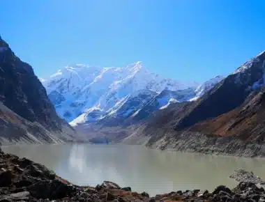 Tsho Rolpa Lake in Rolwaling Valley